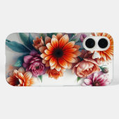 Coques Case-Mate iPhone Bouquet de fleurs Elégante aquarelle (Verso (horizontal))