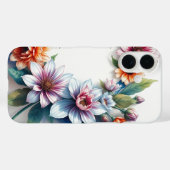 Coques Case-Mate iPhone Bouquet de fleurs Elégante aquarelle (Verso (horizontal))