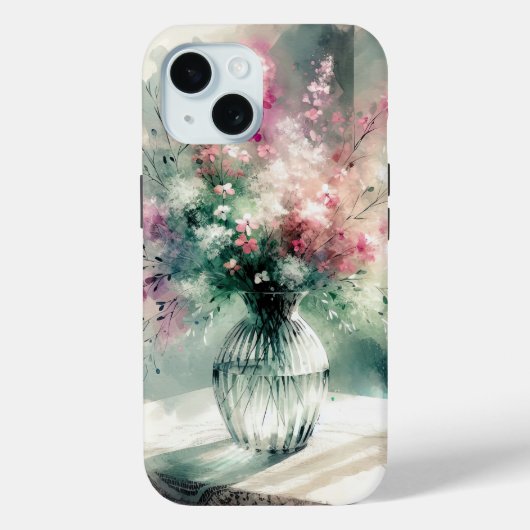 Coques Case-Mate iPhone Bouquet de fleurs Encre d'alcool (Verso)