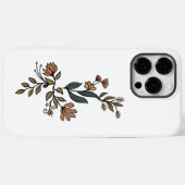 Coques Case-Mate iPhone Bouquet de fleurs et de Feuilles (Verso (horizontal))