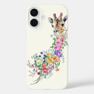 Coques iPhone 16 Bouquet de fleurs Giraffe