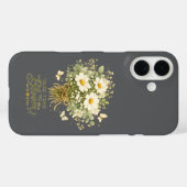 Coques Case-Mate iPhone Bouquet de fleurs sauvages blanches (Verso (horizontal))