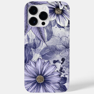 Coque Pour Pour iPhone 14 Pro Max Bouquet de fleurs violettes
