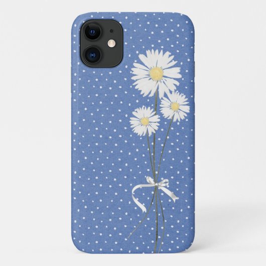 Coques Case-Mate iPhone bouquet de marguerite blanche sur points d'épingle (Dos)