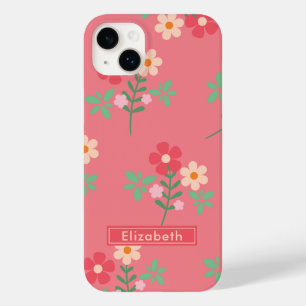 Coque Pour iPhone 14 Plus Bouquet de marguerite rose douce Rétro