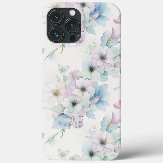 Coques Case-Mate iPhone Bouquet de Motif Pastel Fleurs (Verso)