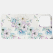Coques Case-Mate iPhone Bouquet de Motif Pastel Fleurs (Verso (horizontal))