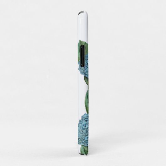 Coques Case-Mate iPhone Bouquet Dusty Blue Hydrangea (Dos/Droite)