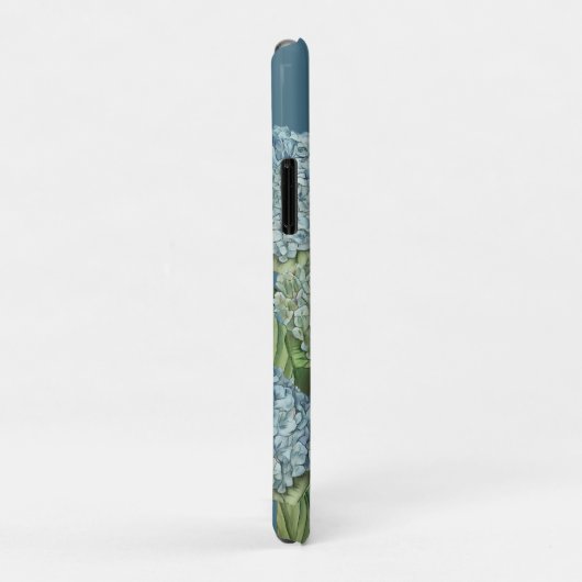 Coques Case-Mate iPhone Bouquet Dusty Blue Hydrangea (Dos/Droite)