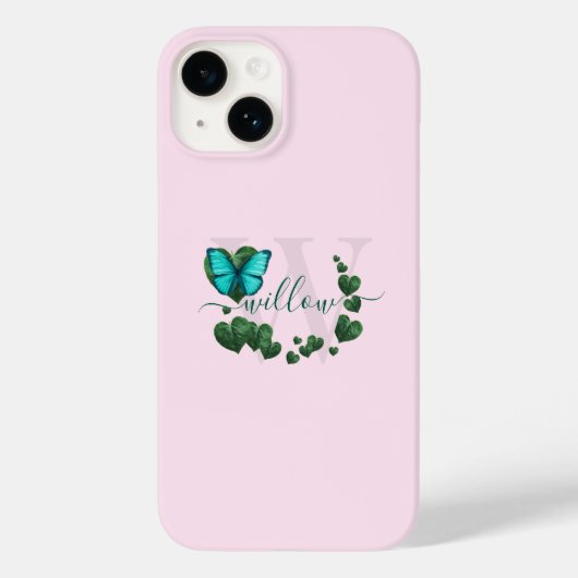 Coques Case-Mate iPhone Bouquet Feuille en forme de coeur (Verso)