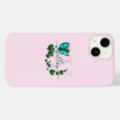 Coques Case-Mate iPhone Bouquet Feuille en forme de coeur (Verso (horizontal))