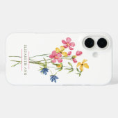 Coques Case-Mate iPhone Bouquet fleur sauvage personnalisé (Verso (horizontal))