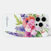 Coques Case-Mate iPhone Bouquet floral aquarelle (Verso (horizontal))