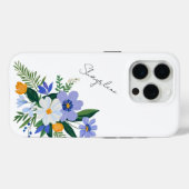 Coques Case-Mate iPhone Bouquet floral violet orange (Verso (horizontal))