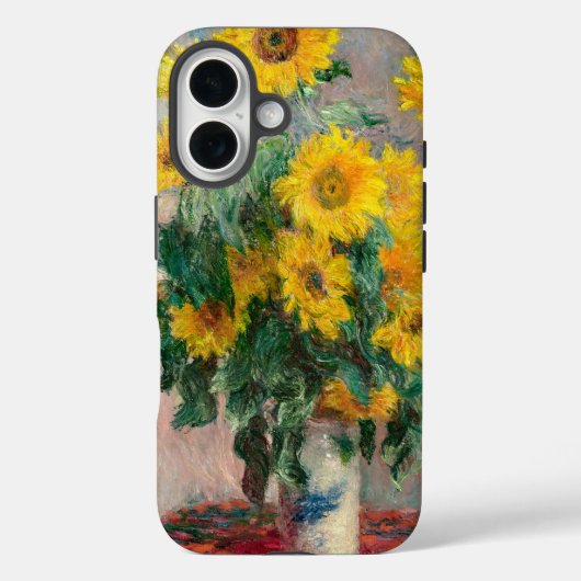 Coques Case-Mate iPhone Bouquet of Sunflowers by Monet Impressionist (Verso)