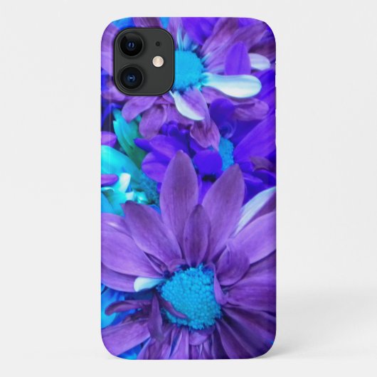 Coques Case-Mate iPhone Bouquet pourpre N Turquoise (Dos)