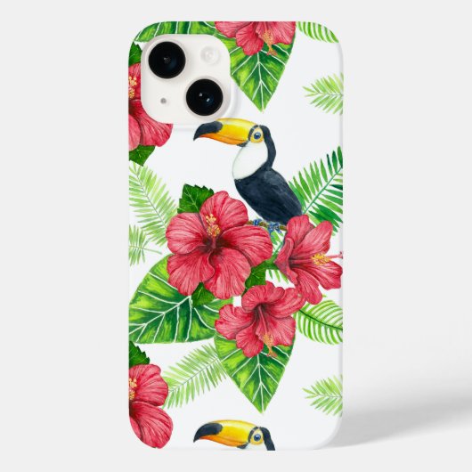Coques Case-Mate iPhone Bouquet Toucan et tropical (Verso)