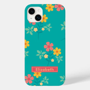 Coque Pour iPhone 14 Plus Bouquet Vintage Daisy Vert