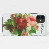 Coques Case-Mate iPhone Bouquet vintage Rose (Dos (Horizontal))