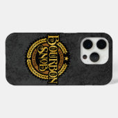 Coques Case-Mate iPhone Bourbon Snob - drôle de buveur de whisky (Verso (horizontal))