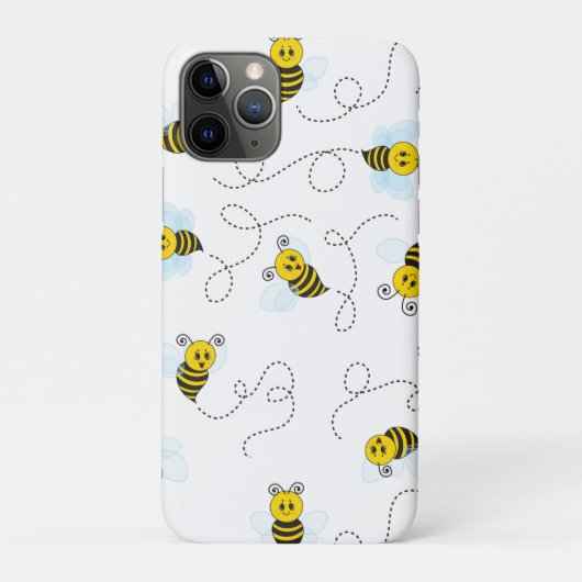 Coques Case-Mate iPhone Bourdon Volant Jaune Noir Abeille Bourdon (Dos)