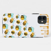 Coques Case-Mate iPhone Bourdons et Miel Blanc (Dos (Horizontal))