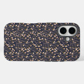 Coques Case-Mate iPhone Bourgeons roses délicats sur branches brunes (Verso (horizontal))
