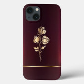 Coques Case-Mate iPhone Bourgogne et or (Verso)