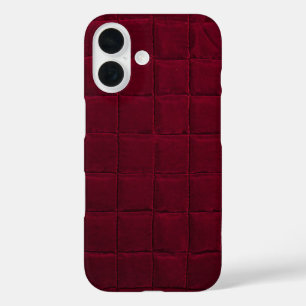 Coques iPhone 16 Bourgogne foncé Design élégant et stylé avec une t