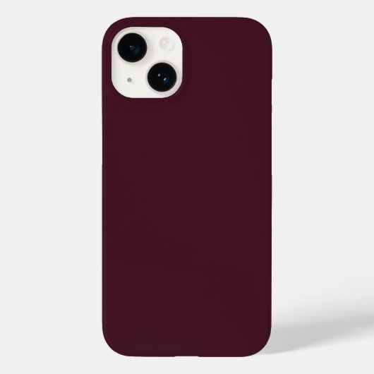 Coques Case-Mate iPhone Bourgogne framboise, Bourgogne solide (Verso)