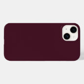 Coques Case-Mate iPhone Bourgogne framboise, Bourgogne solide (Verso (horizontal))