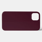 Coques Case-Mate iPhone Bourgogne framboise, Bourgogne solide (Verso (horizontal))