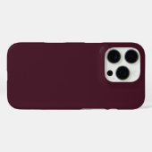 Coques Case-Mate iPhone Bourgogne framboise, Bourgogne solide (Verso (horizontal))
