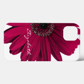 Coques Case-Mate iPhone Bourgogne Gerber Gerbera Daisy Personnalisé (Verso (horizontal))
