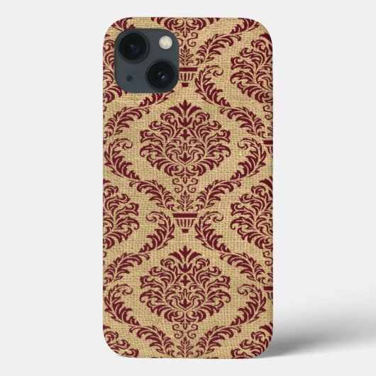 Coques Case-Mate iPhone Bourgogne Parisienne Moods Damask (Verso)