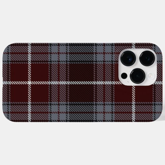 Coques Case-Mate iPhone Bourgogne Scholar Plaid (Verso (horizontal))