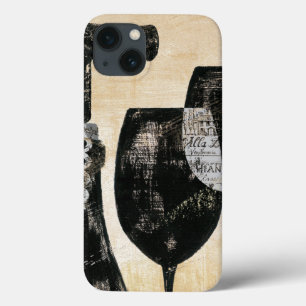 iPhone 13 Case Bouteille de vin avec deux verres