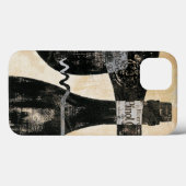 Coques Case-Mate iPhone Bouteille de vin et verre (Verso (horizontal))