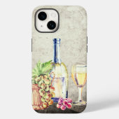 Coques Case-Mate iPhone Bouteille de vin, Wineglass Grapes Vignoble (Verso)
