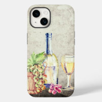 Bouteille de vin, Wineglass Grapes Vignoble