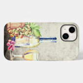 Coques Case-Mate iPhone Bouteille de vin, Wineglass Grapes Vignoble (Verso (horizontal))