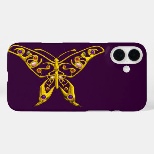 Coques iPhone 16 Plus BOUTEILLE D'OR HYPER AVEC GEMSTONES, Violet