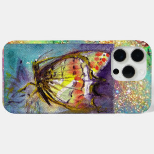 COQUE iPhone 15 PRO MAX BOUTEILLE MAGIQUE EN PARKLES D'OR BLEU