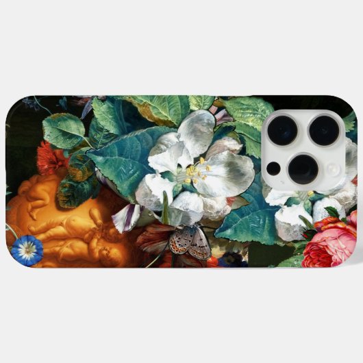 Coques Case-Mate iPhone BOUTEILLER SUR FLEURS BLANCHES Floral (Verso (horizontal))