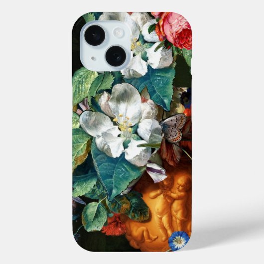 Coques Case-Mate iPhone BOUTEILLER SUR FLEURS BLANCHES Floral (Verso)