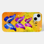 COQUES Case-Mate iPhone BOUTEILLES BLEU ROSE EN JAUNE D'OR (Verso (horizontal))