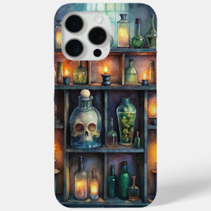 Coque iPhone 15 Pro Max Bouteilles de potion gothique - Imaginaire foncé