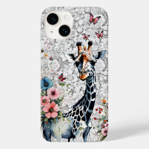 Coque Pour iPhone 14 Bouteilles et dentelles Fleurs sauvages de Giraffe