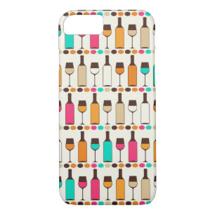 Coque iPhone 8/7 Bouteilles et verres rétro