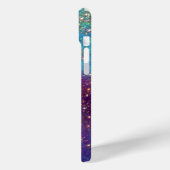 COQUES Case-Mate iPhone BOUTEILLES ROSES BLEU PURPLE EN PARKLES D'OR (Verso / Gauche)